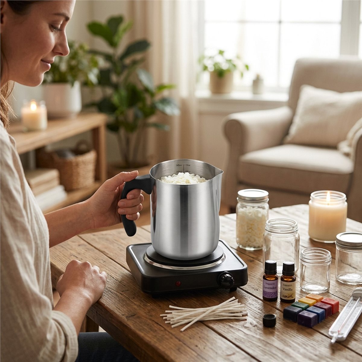 Candle Making Kit For Beginners - Perlengkapan Pembuatan Lilin L63A untuk Pemula,