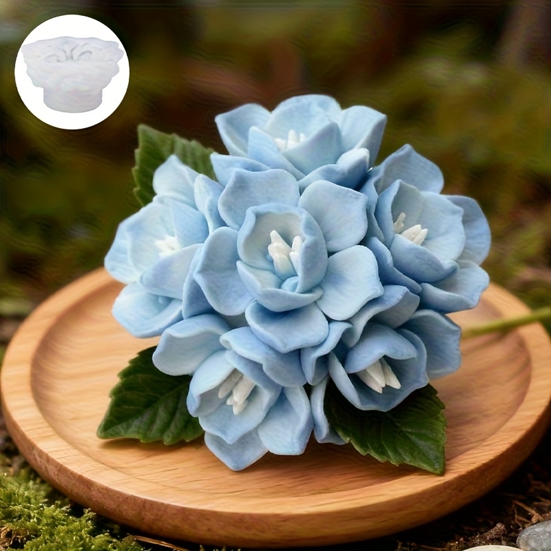 Candle Making Factory - 1 Cetakan Silikon Lilin Hydrangea, Cocok