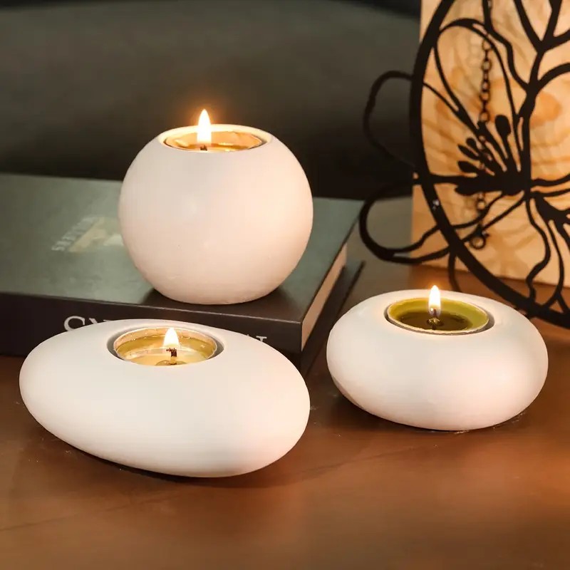 Candle Making Factory - Cetakan Silikon Resin Tempat Lilin Tealight,