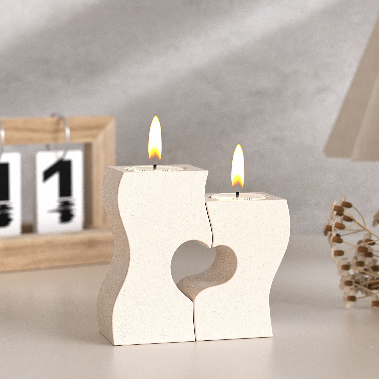 Candle Making Factory - S Cetakan Silikon Lilin Hati DIY