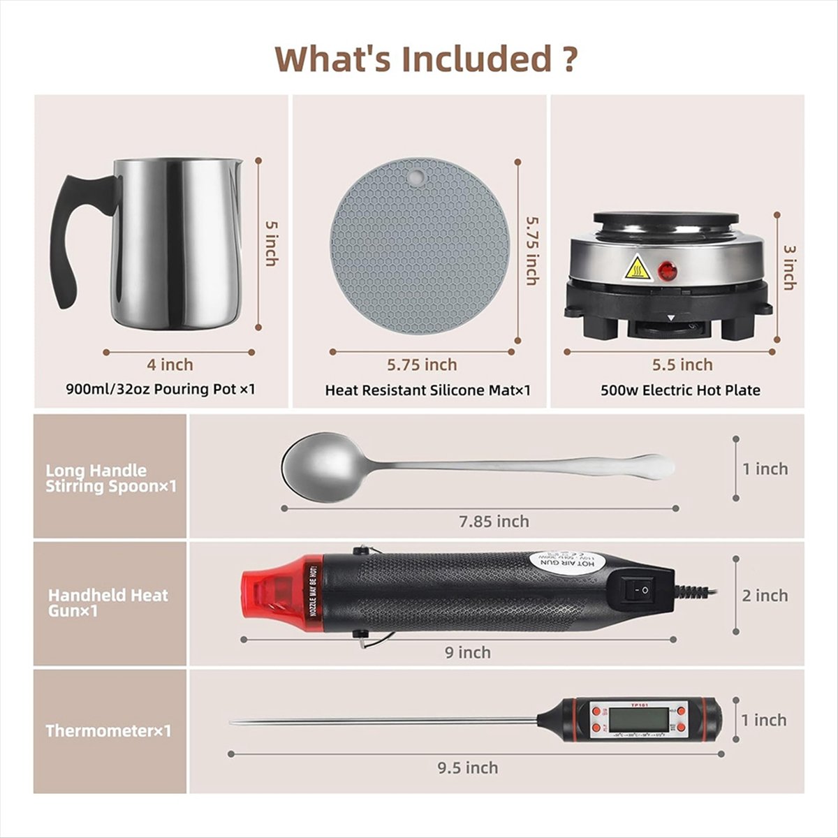 Candle Making Kit For Beginners - Perlengkapan Pembuatan Lilin, untuk Pemula, Panci