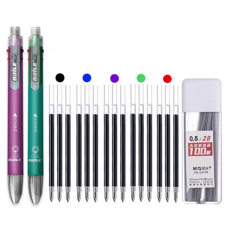 Set Pena Bolpoin 6 In 1 Multiw - Staedtler Pencil Lumocolor ulasan dan harga