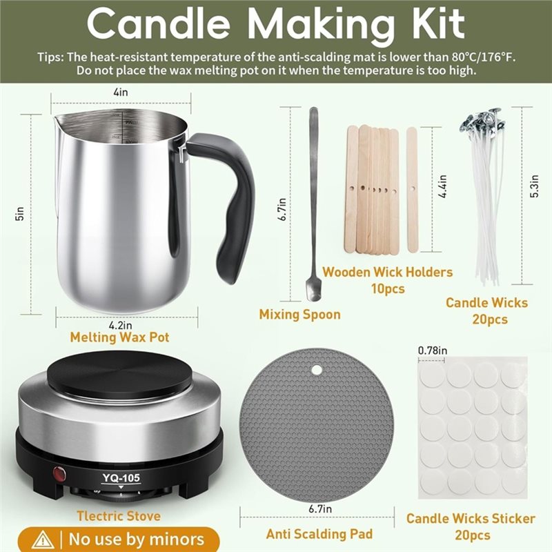 A96K-Kit Pembuatan Lilin Denga - Candle Making Kit For Beginners ulasan dan harga