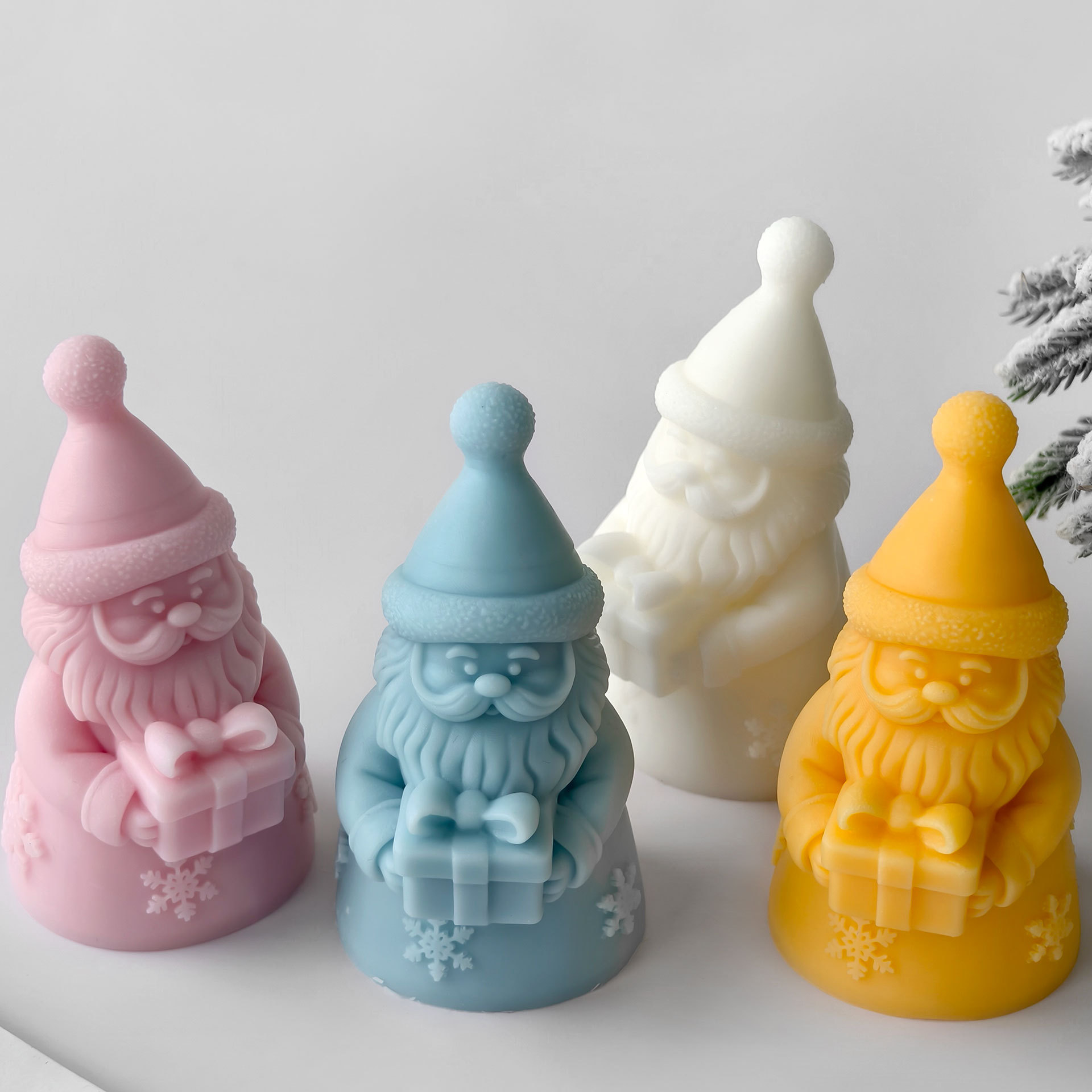 Kotak Hadiah Santa Klaus Cetak - Candle Making Video ulasan dan harga