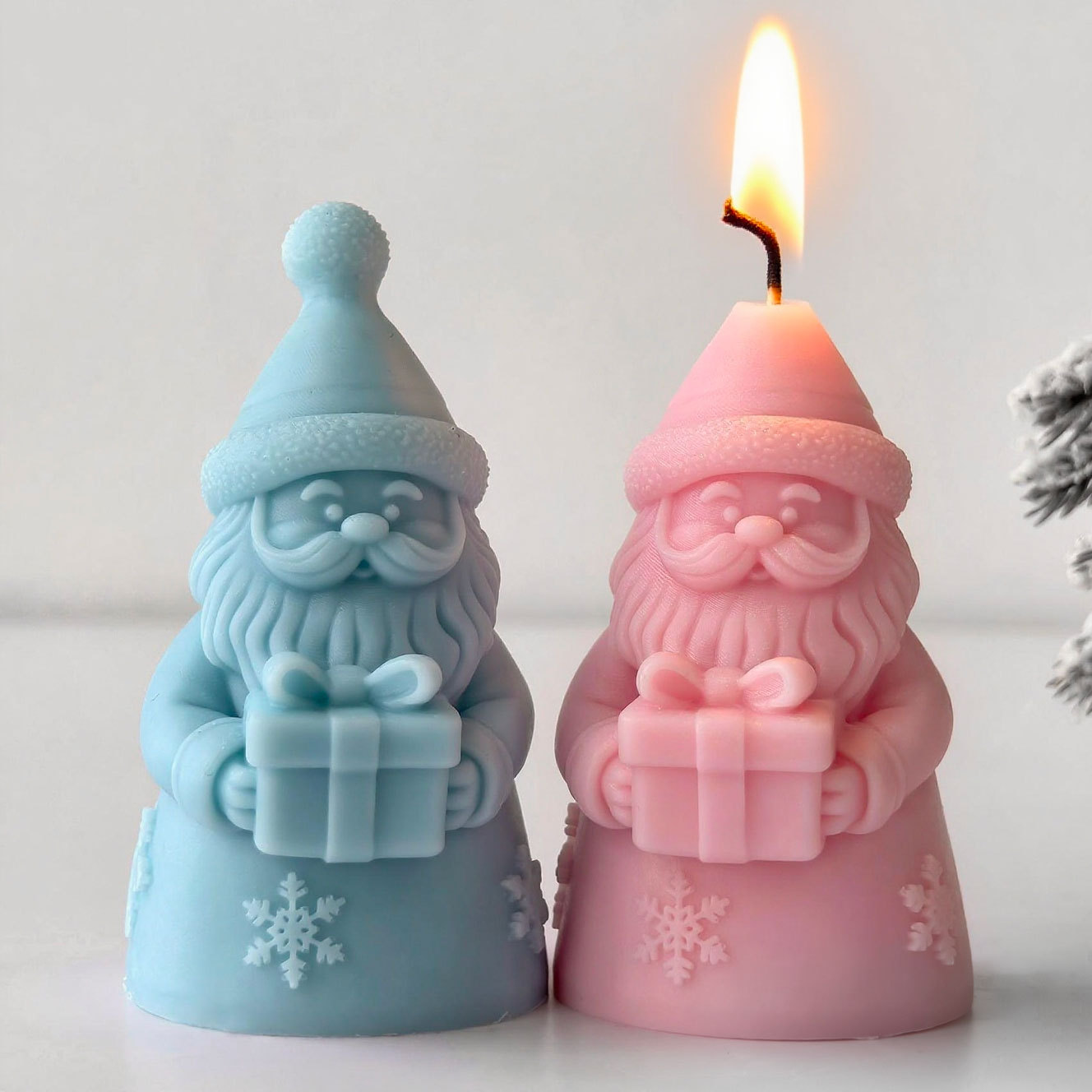Kotak Hadiah Santa Klaus Cetak - Candle Making Video ulasan dan harga