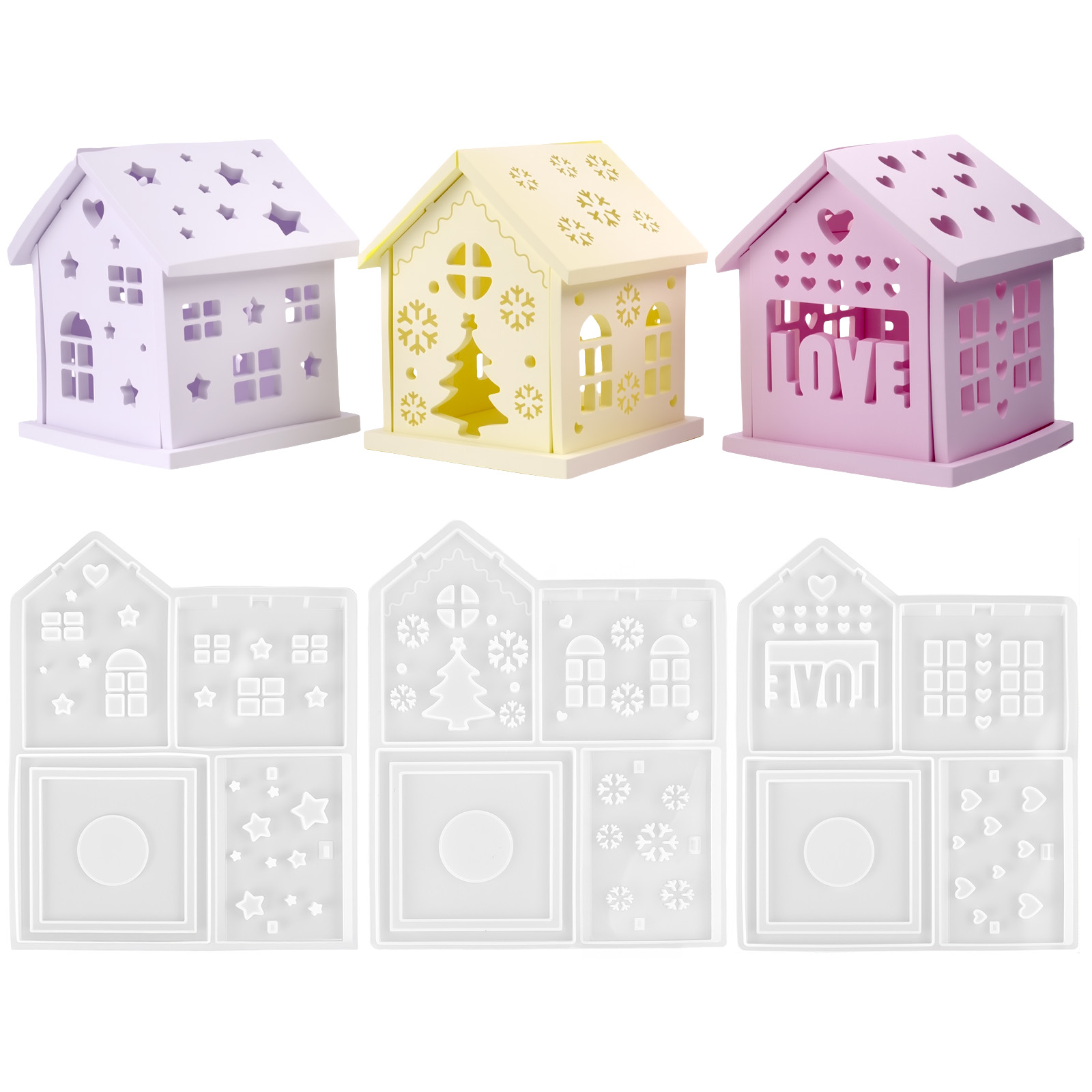 Cetakan Silikon Rumah 3D DIY P - Candle Making Factory ulasan dan harga