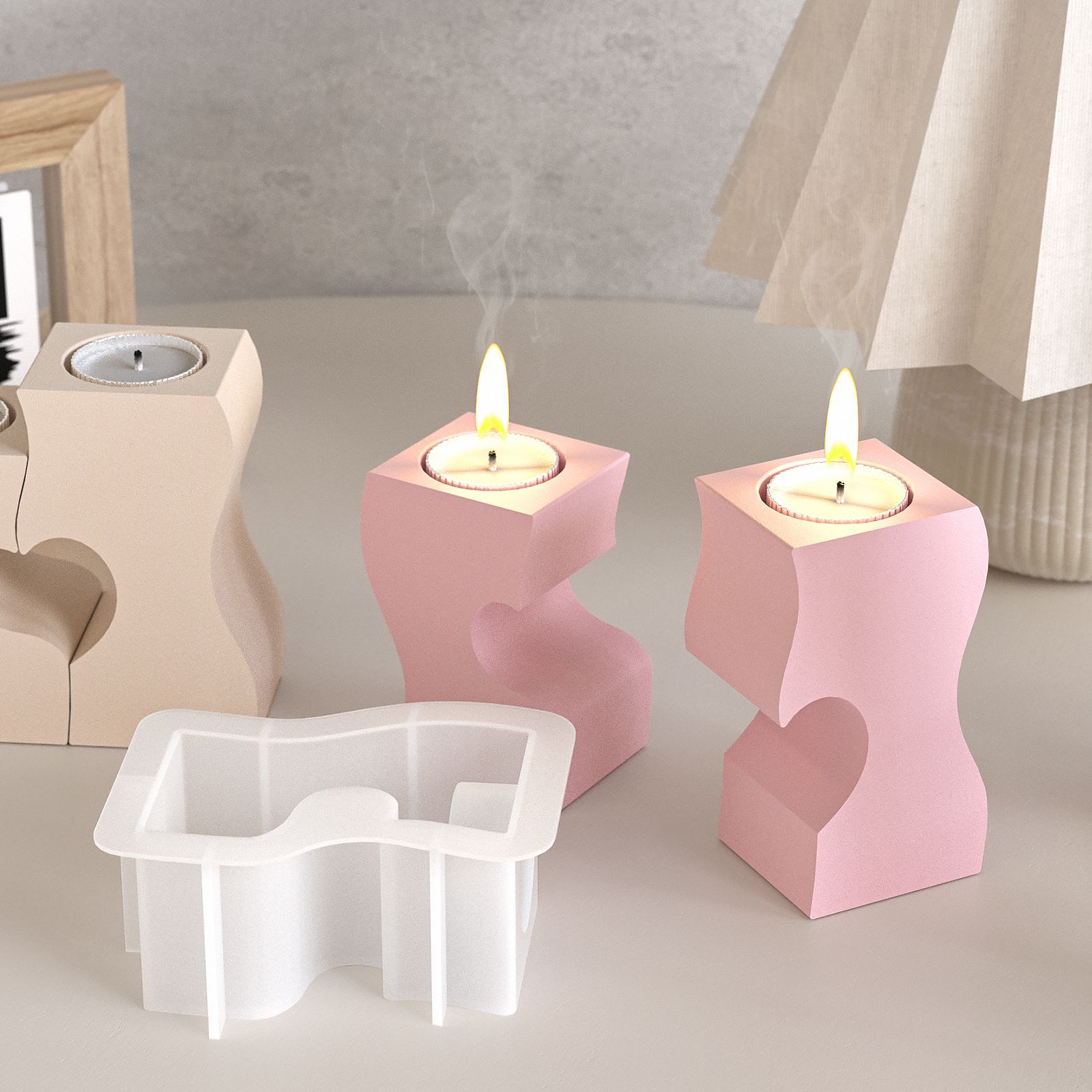 S Cetakan Silikon Lilin Hati D - Candle Making Factory ulasan dan harga