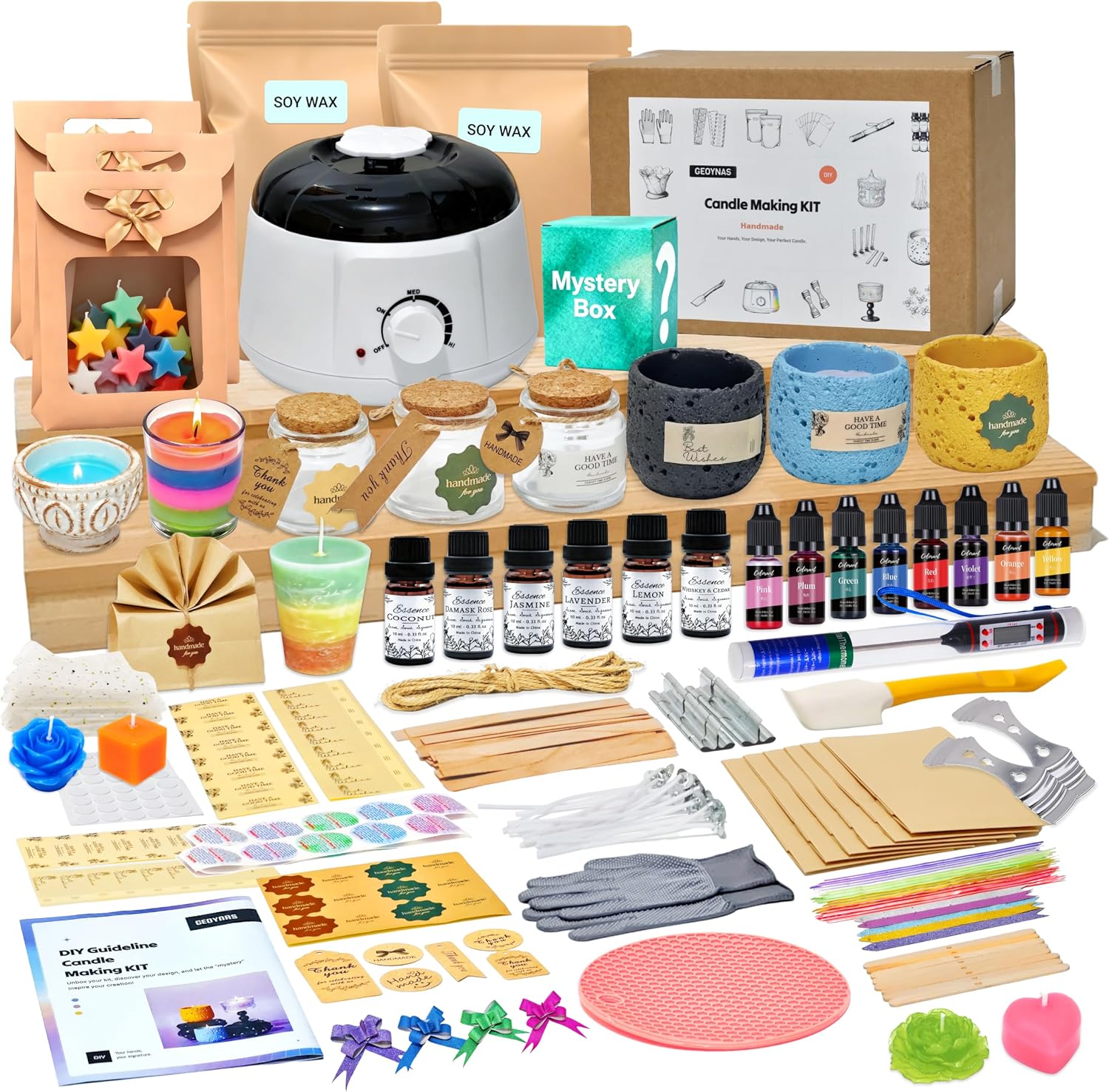 128pcs Perlengkapan Pembuatan  - Candle Making Kit For Beginners ulasan dan harga