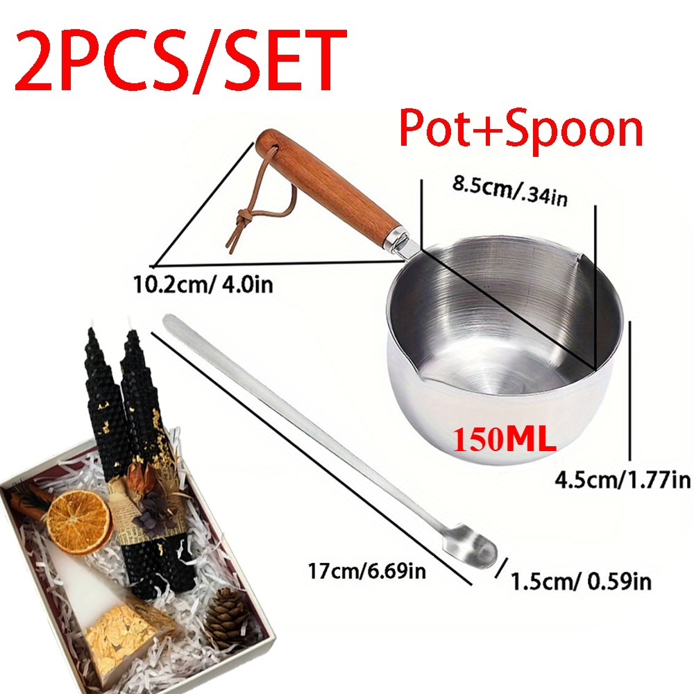 2PCS/SET Panci Pelebur Lilin d - Candle Making Kit Wholesale ulasan dan harga