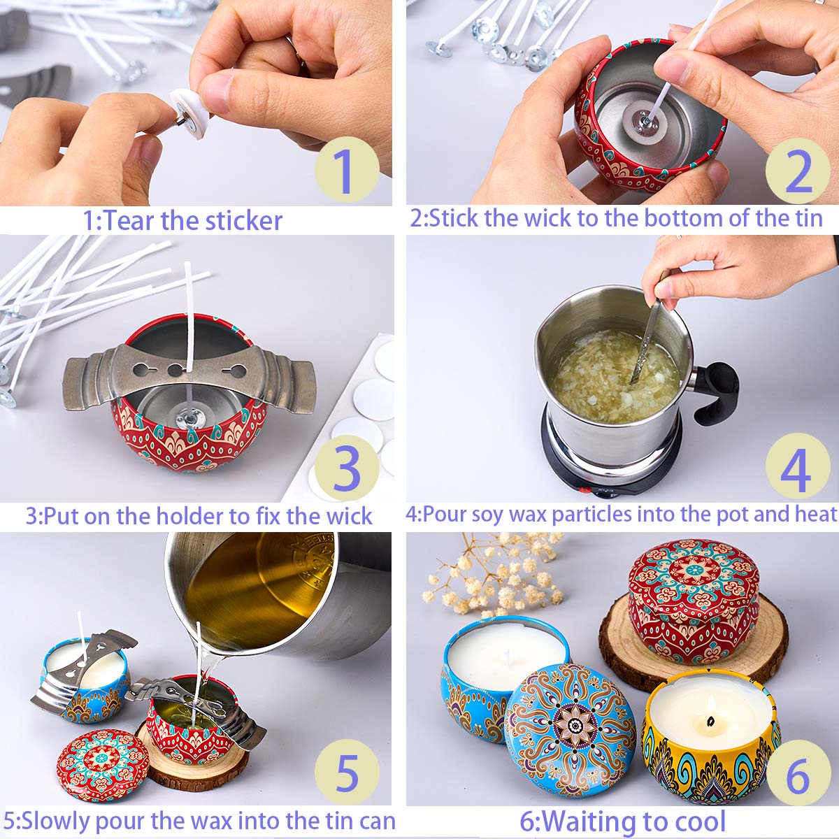 Perlengkapan Pembuatan Lilin A - Candle Making Kit For Kids ulasan dan harga